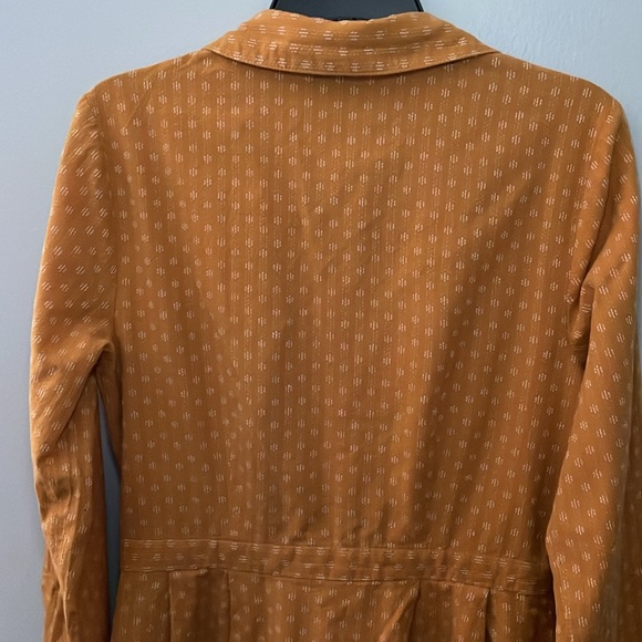 ModCloth Broadcast coordinator golden yellow shirt dress Size 4 - Picture 8 of 15